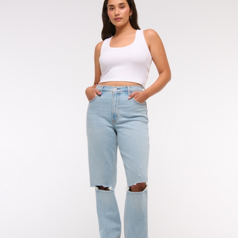 Abercrombie 90s Ultra High Rise Staright Leg Jeans